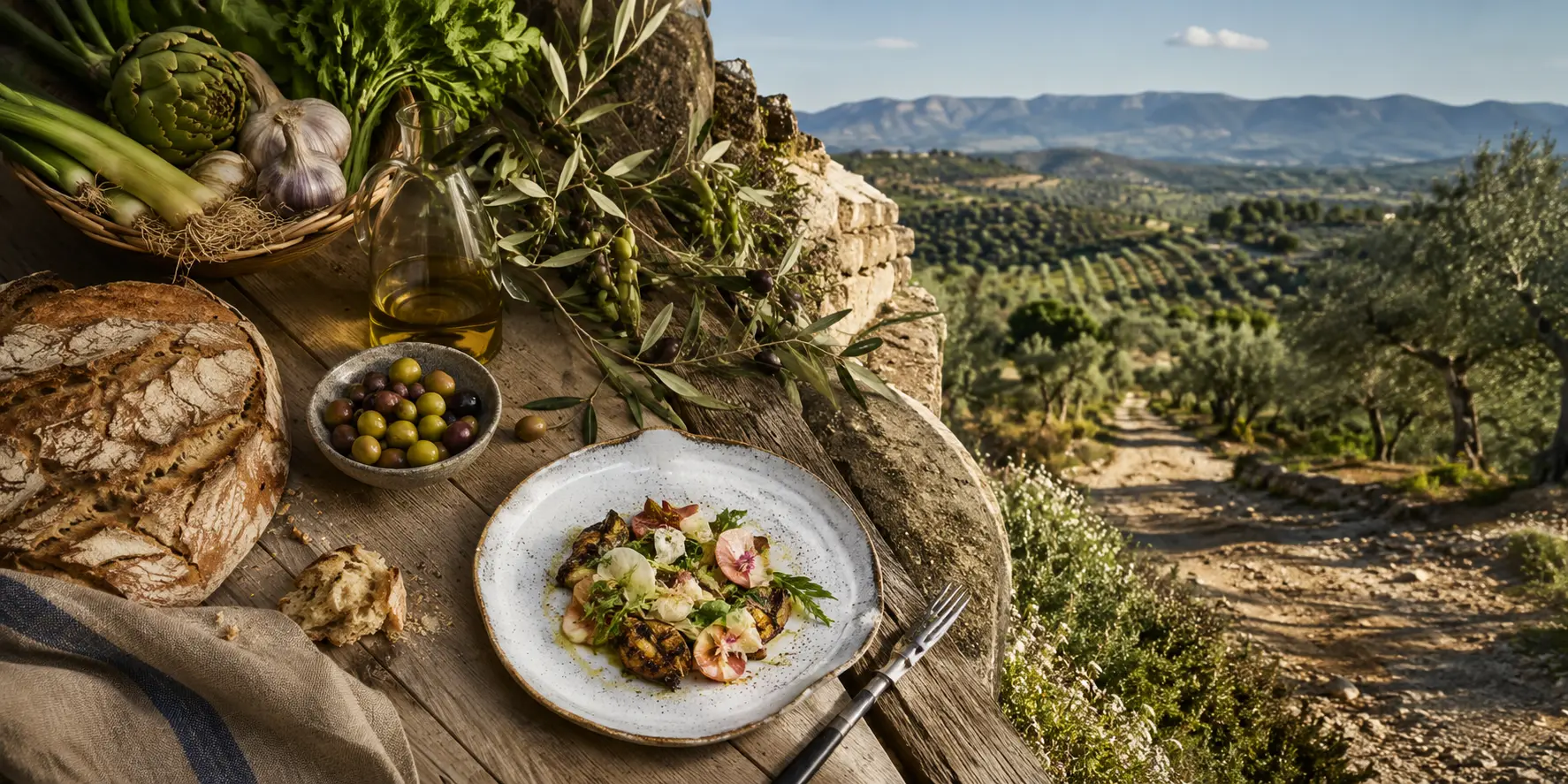 Producto local, gastronomía y paisaje productivo de interior